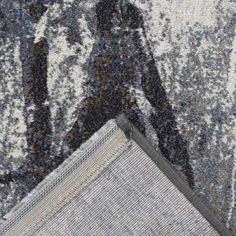 Galleria Modern Abstract Textured Rug 63843 2626 in Blue