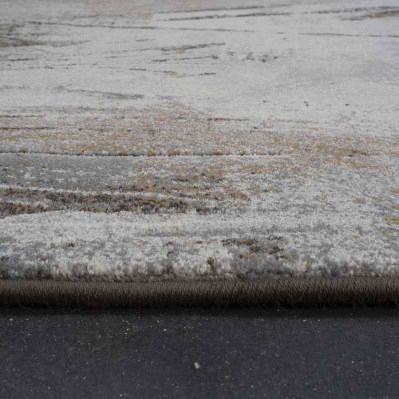 Galleria Modern Abstract Textured Rug 63843 9248 in Brown