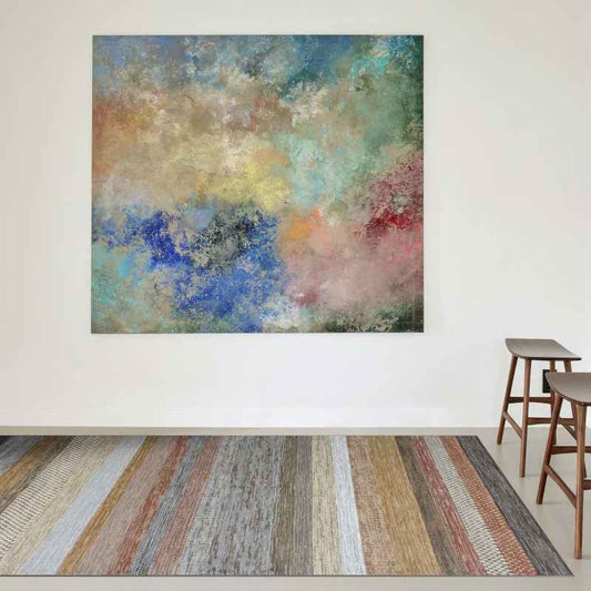 Galleria Stripe Geometric Rugs 63844 9248 in Multi