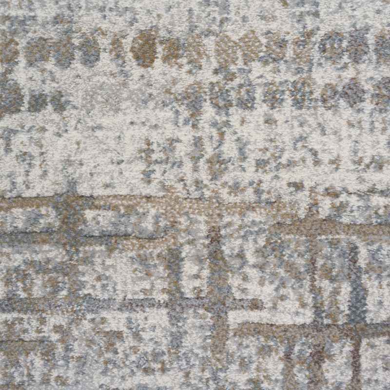 Galleria Modern Abstract Textured Rug 63857 9293 in Grey