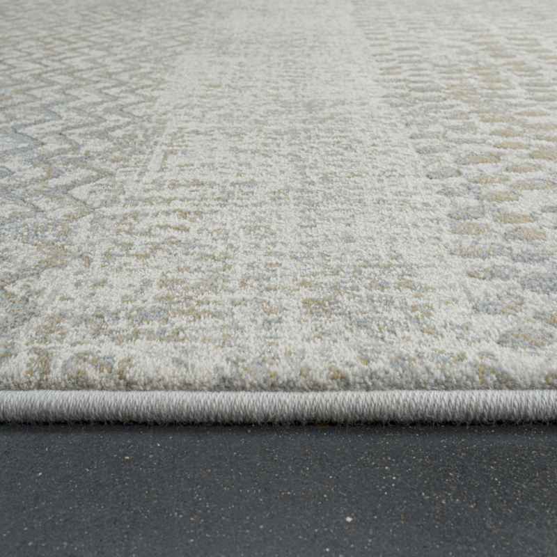 Galleria Modern Abstract Textured Rug 63857 9293 in Grey