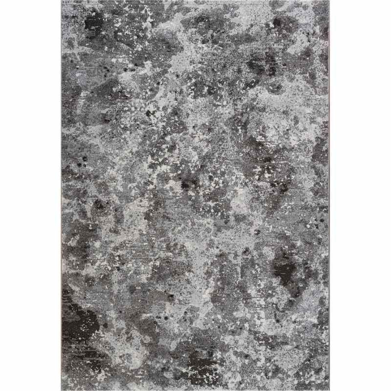 Galleria Modern Abstract Rugs 63872 6233 in Charcoal Grey
