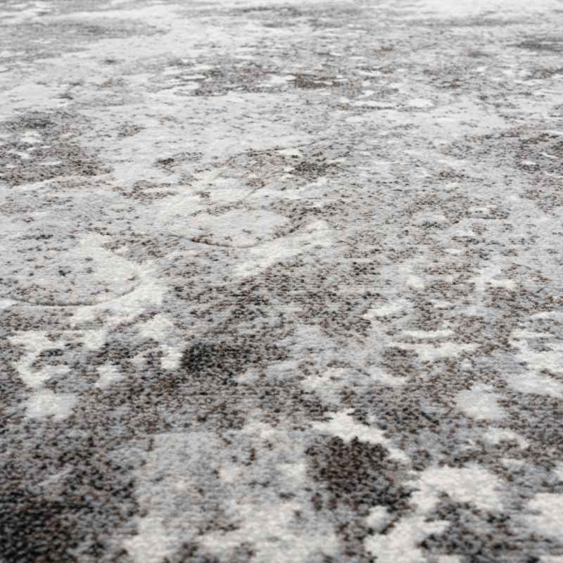 Galleria Modern Abstract Rugs 63872 6233 in Charcoal Grey