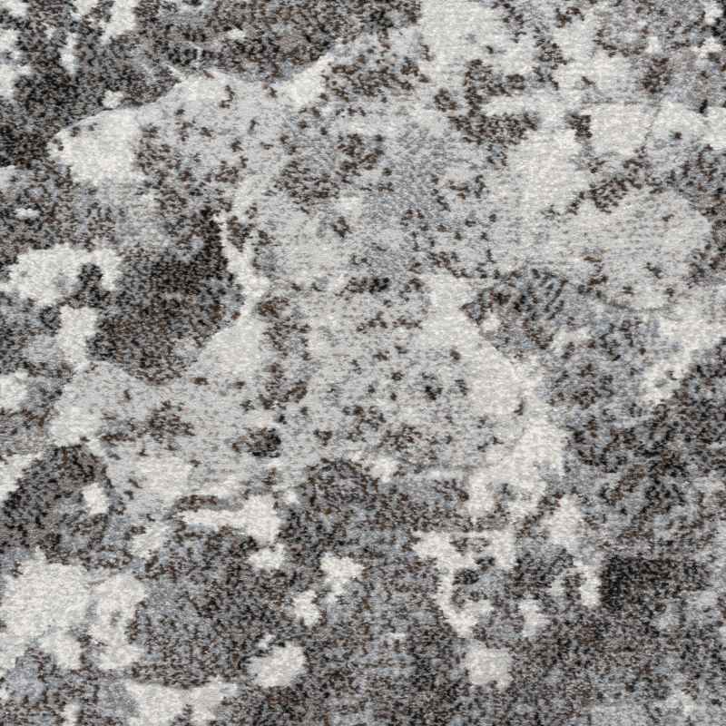 Galleria Modern Abstract Rugs 63872 6233 in Charcoal Grey