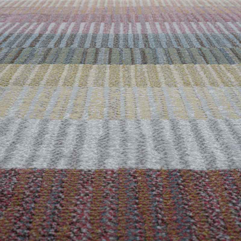 Galleria Modern Stripe Rugs 63909 7270 in Multi
