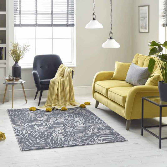 High Rise Rugs 6467A in Grey Blue