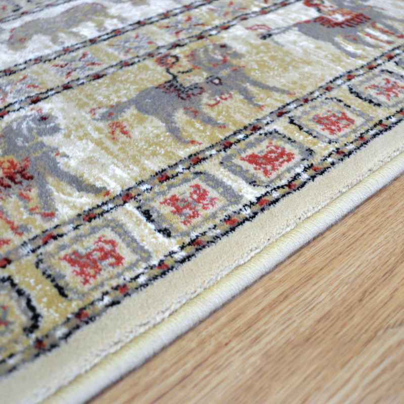Noble Art Traditional Geometric Rugs 65106 190 in Beige