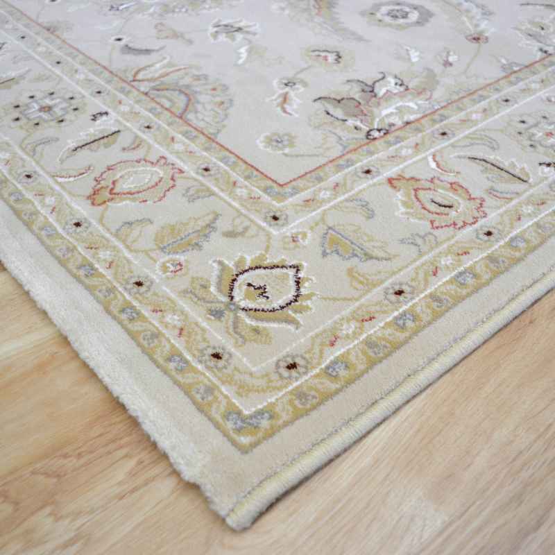 Noble Art Traditional Bordered Rugs 65124 190 in Cream Mustard