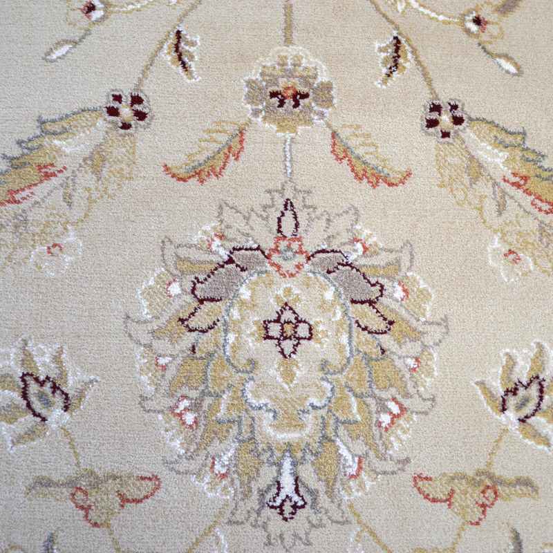 Noble Art Traditional Bordered Rugs 65124 192 in Ivory Green