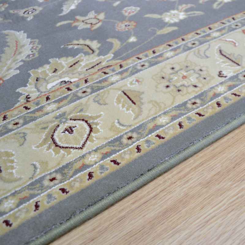 Noble Art Traditional Bordered Rugs 65124 490 in Green