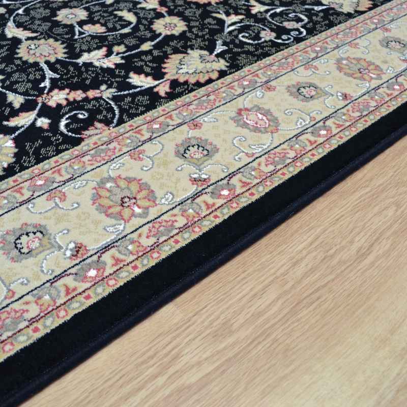 Noble Art Traditional Bordered Rugs 6529 090 in Black
