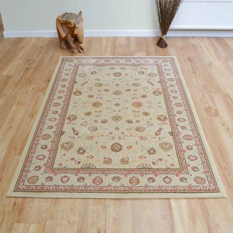 Noble Art Traditional Bordered Rugs 6529 190 in Cream