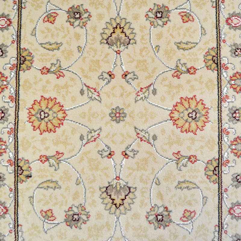 Noble Art Traditional Bordered Runner Rugs 6529 190 in Cream