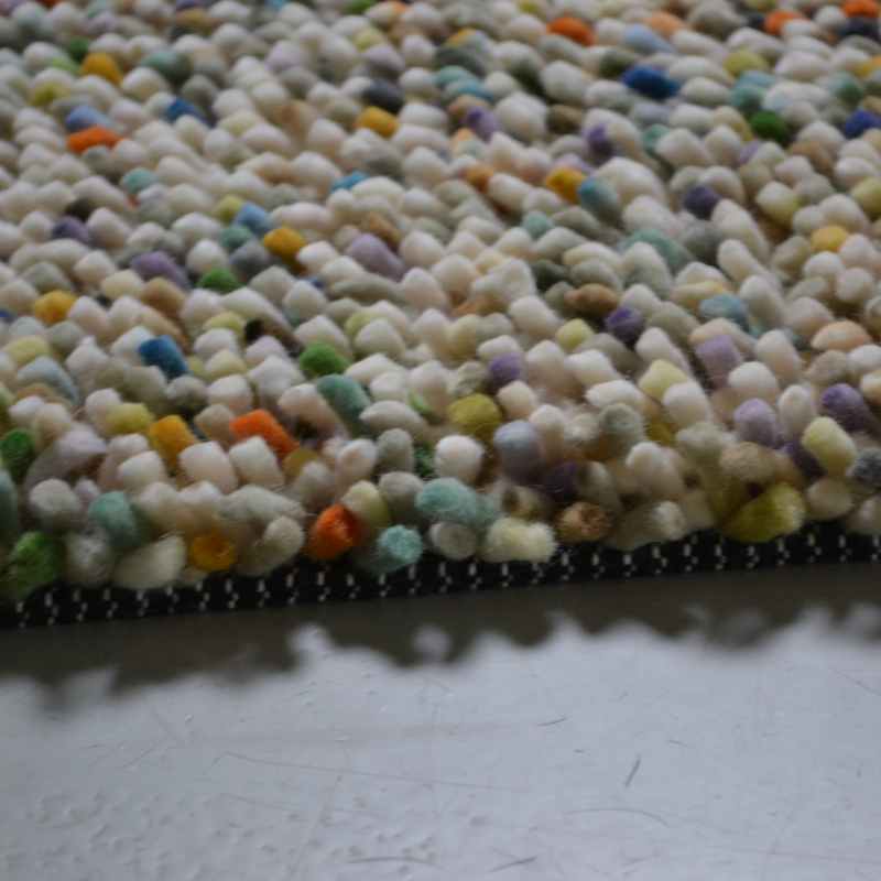 Dots 170411 Shaggy Wool Designer Rugs by Brink and Campman