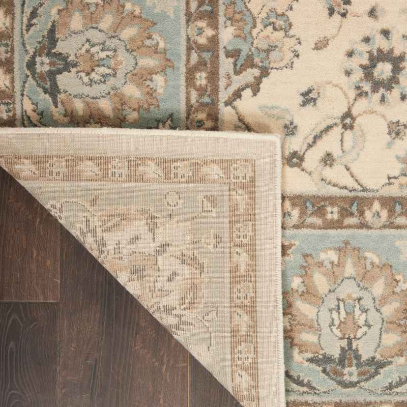 Living Treasure Rugs by Nourison LI16 in Ivory Aqua