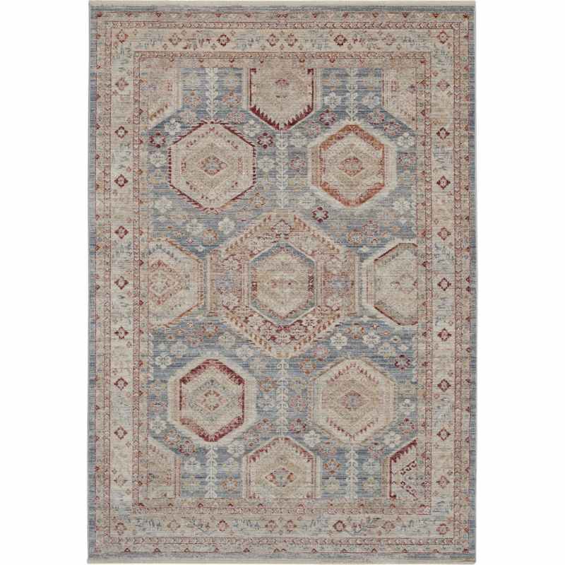 Homestead Rugs HMS01 in Light Blue Multi by Nourison