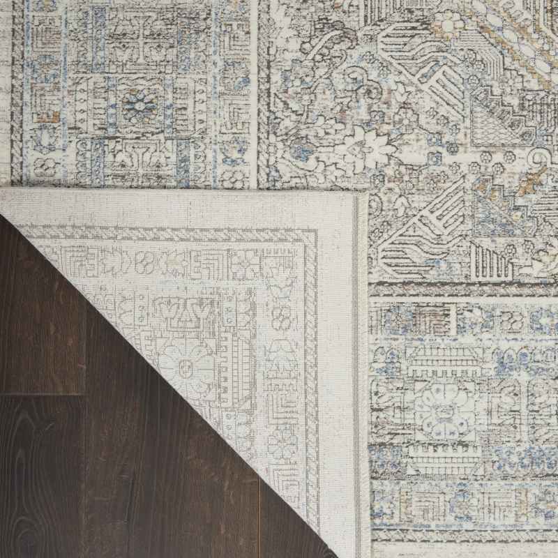 Starry Nights Traditional Medallion Rug STN02 in Cream Grey