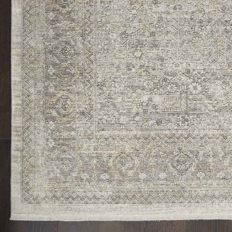 Starry Nights Traditional Medallion Rug STN04 in Cream Grey