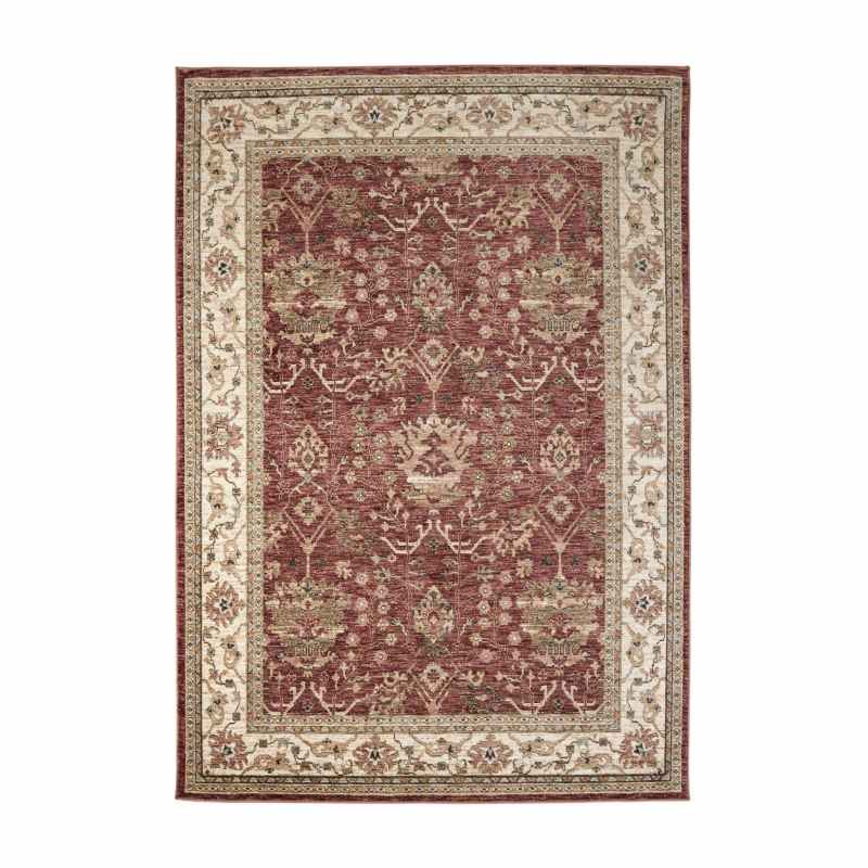 Traditional Empire Rug By Concept Loom EMP07 in Rust Red