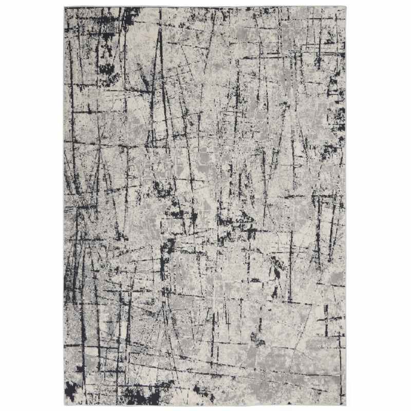 Calvin Klein Vapor Designer Abstract Rugs CK972 Ivory Grey