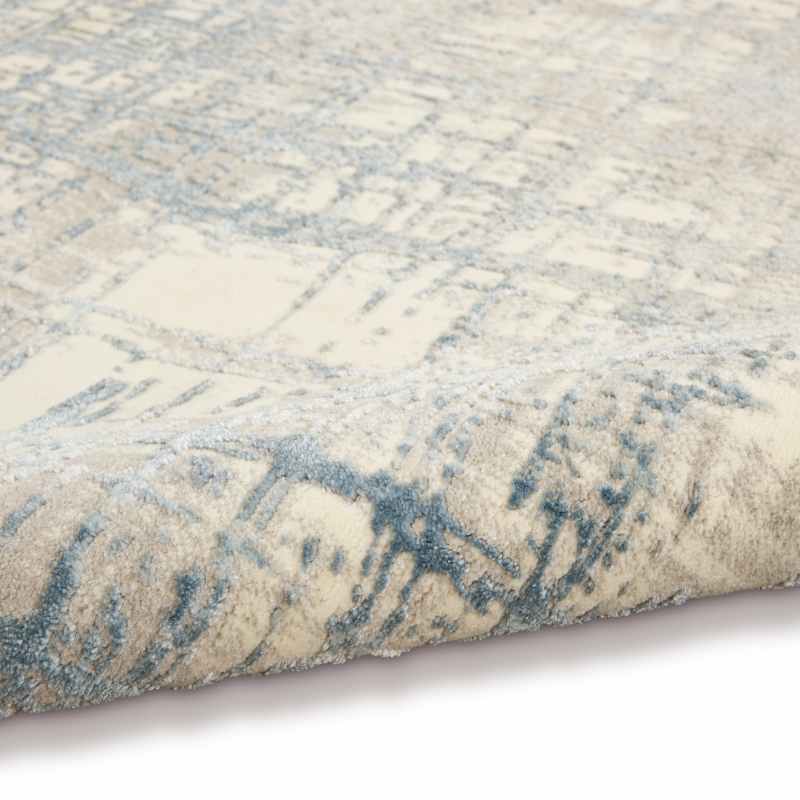Calvin Klein Rush Designer Hallway Runner CK950 Ivory Blue