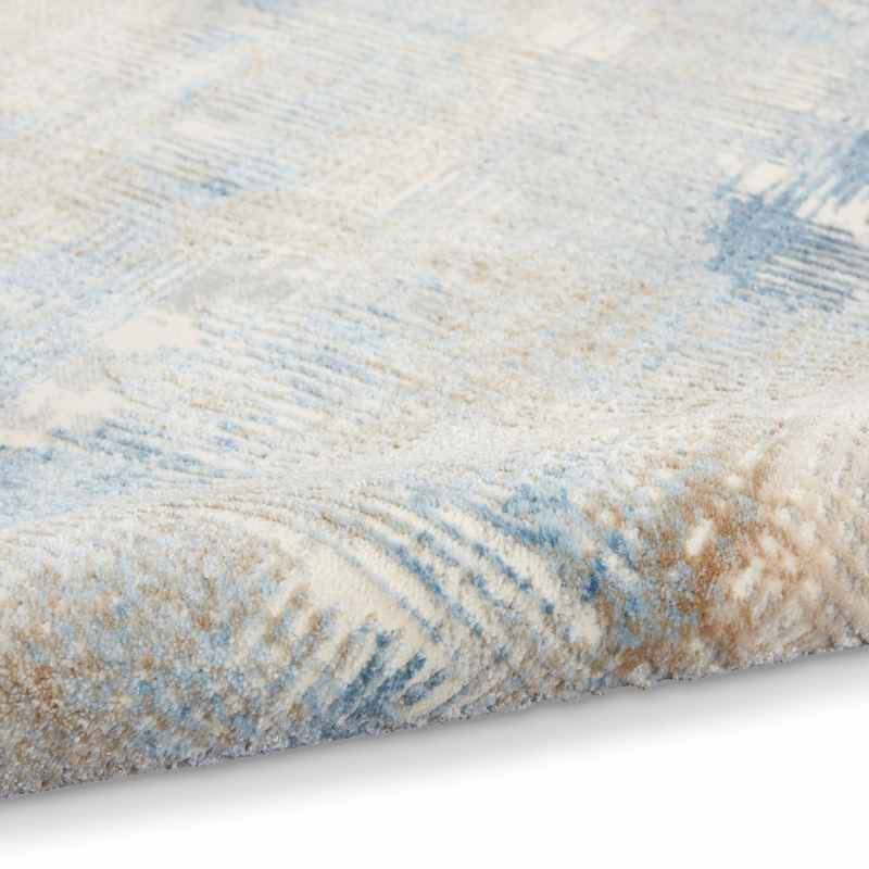 Calvin Klein Rush Designer Abstract Rugs CK951 Blue Beige