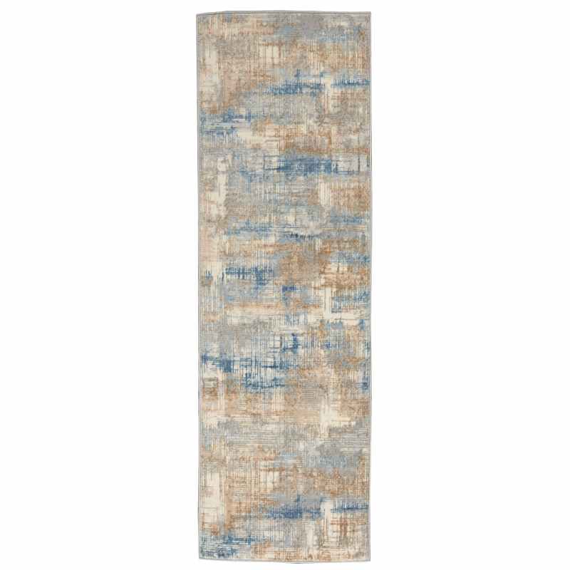 Calvin Klein Rush Designer Hallway Runner CK951 Blue Beige