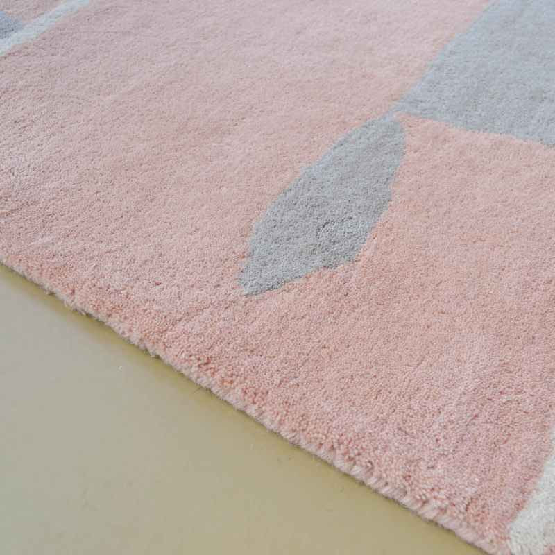 Scion Mr Fox Wool Rugs 25302 Blush Pink