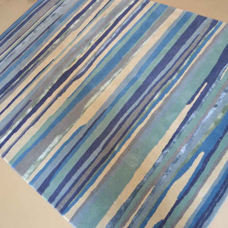 Elsdon Modern Rugs 44008 in Mineral Blue by Sanderson
