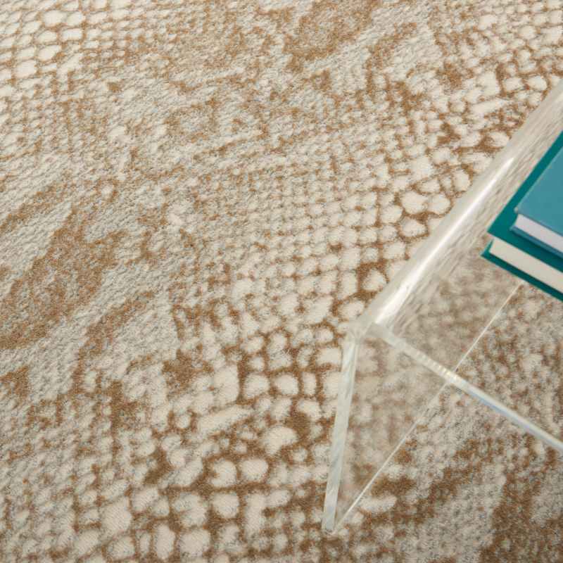 Solace Designer Print Rugs SLA06 in Ivory Beige by Nourison