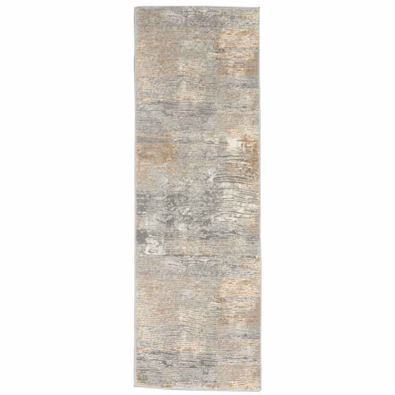 Solace Designer Hallway Runner SLA01 in Ivory Beige by Nourison