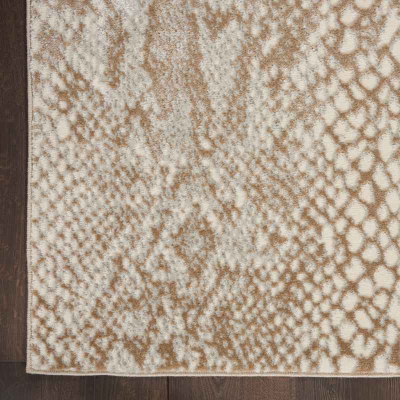 Solace Designer Hallway Runner SLA06 in Ivory Beige by Nourison