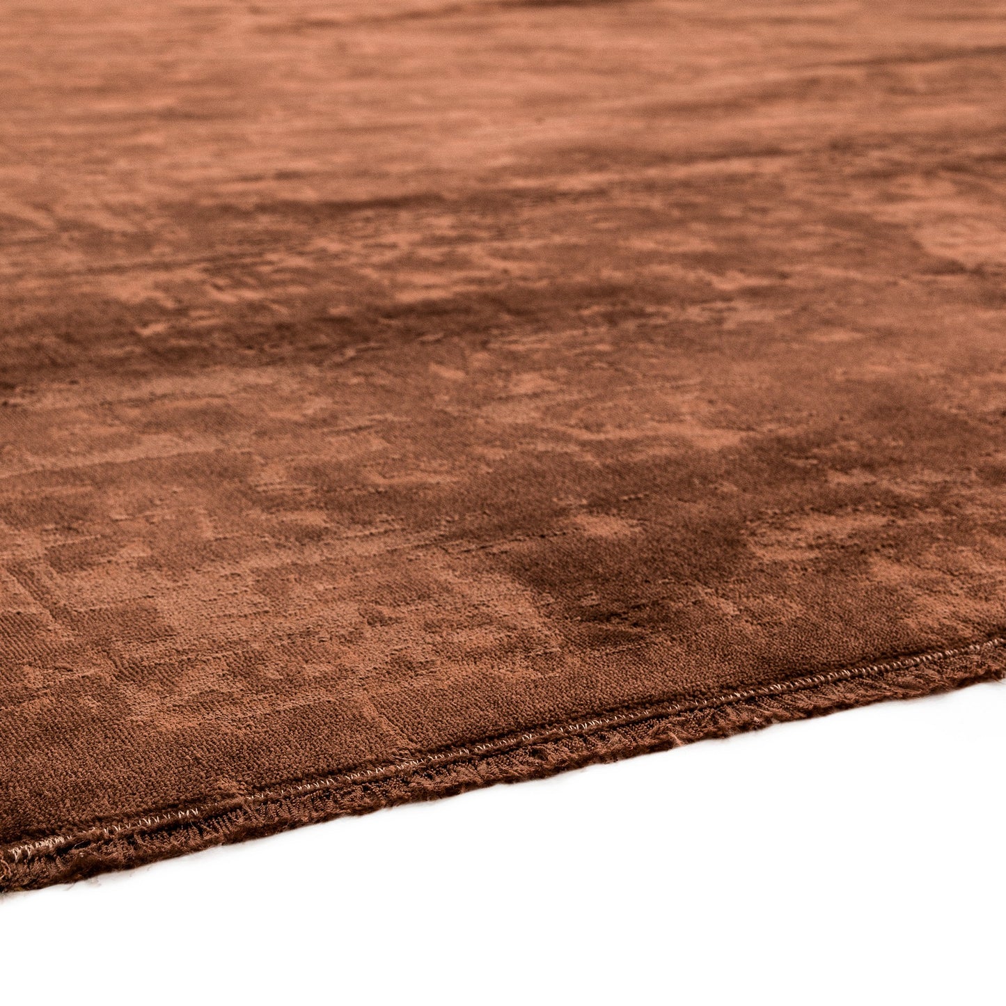Zehraya Abstract Persian Distressed Rugs in ZE05 Rust Orange
