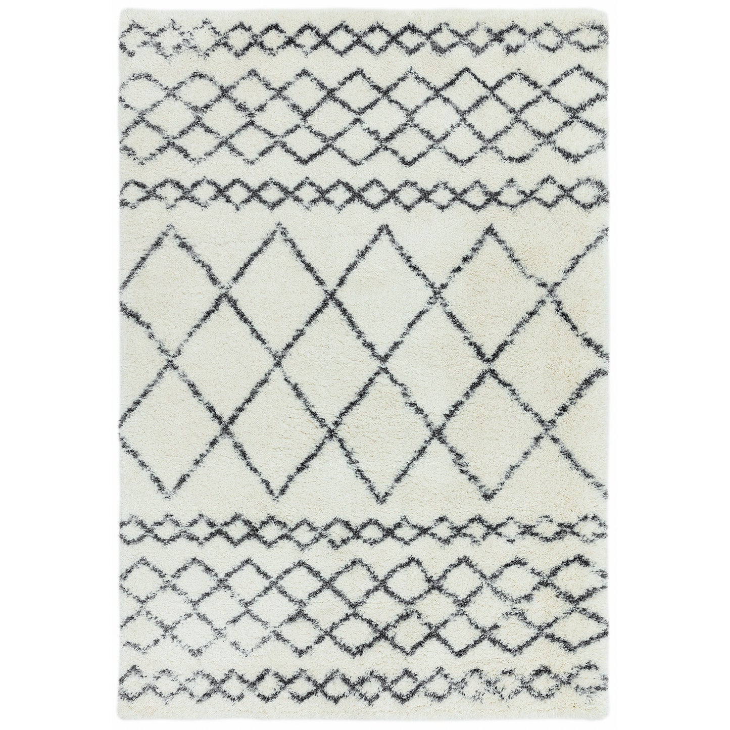 Alto Moroccan Boho Scandi Rugs in AL02 Cream Grey