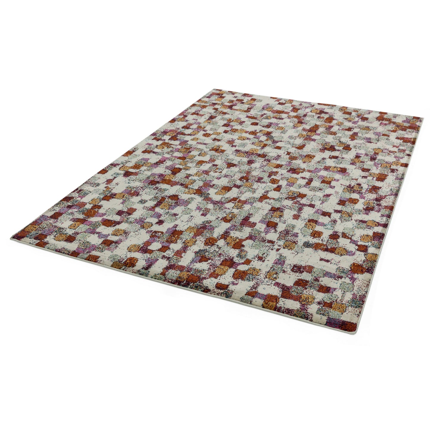 Amelie Pixel Geometric Rugs in AM09 Multi