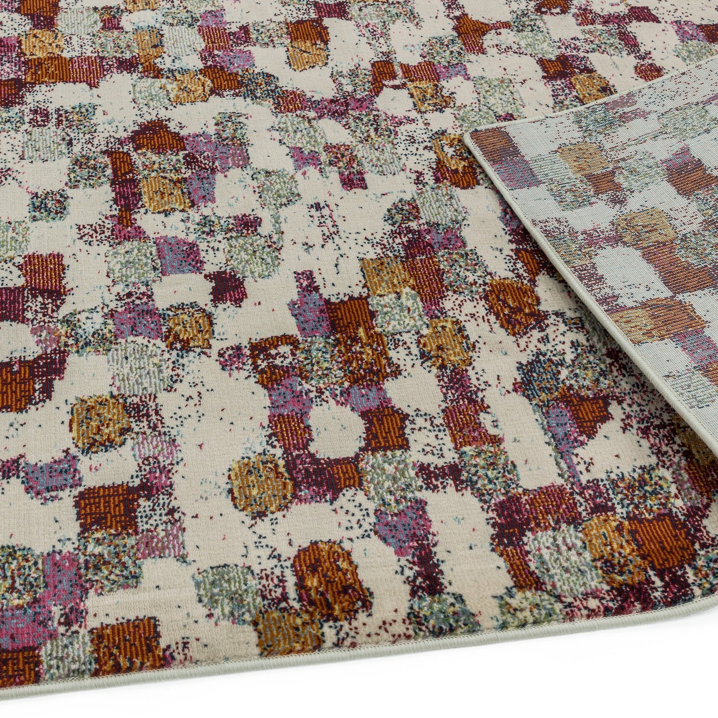 Amelie Pixel Geometric Rugs in AM09 Multi