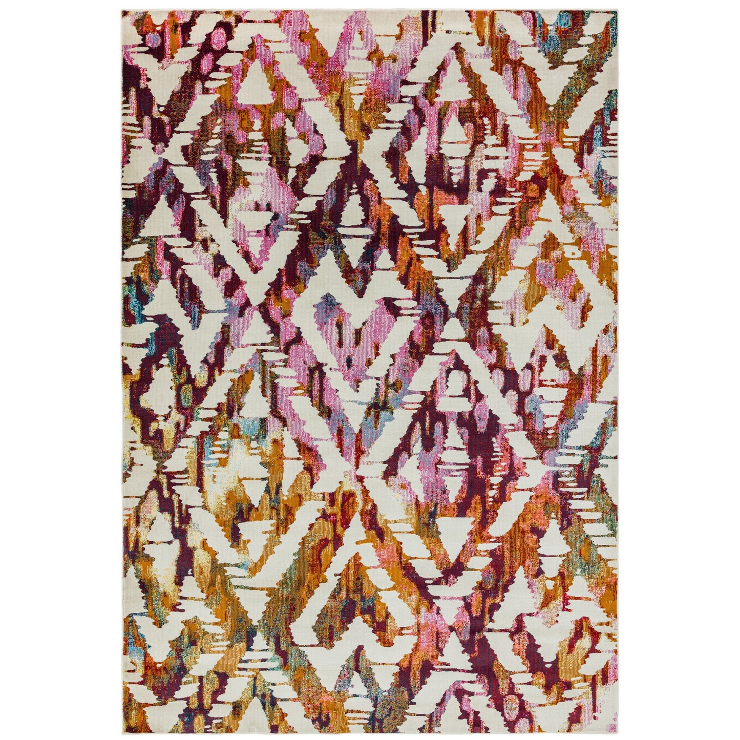 Amelie Diamond Geometric Rugs in AM01 Multi