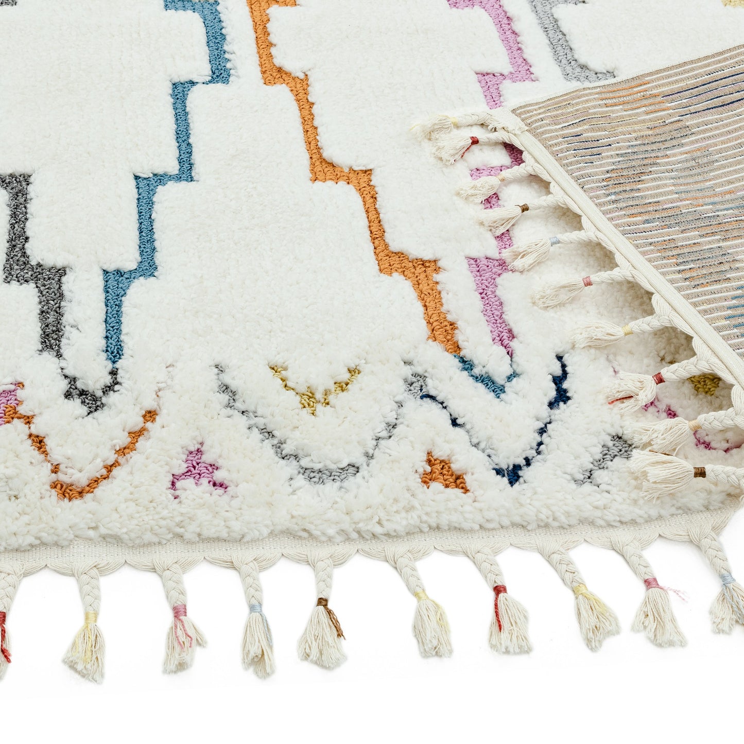 Ariana Trellis Moroccan Rugs in AR01 Multi