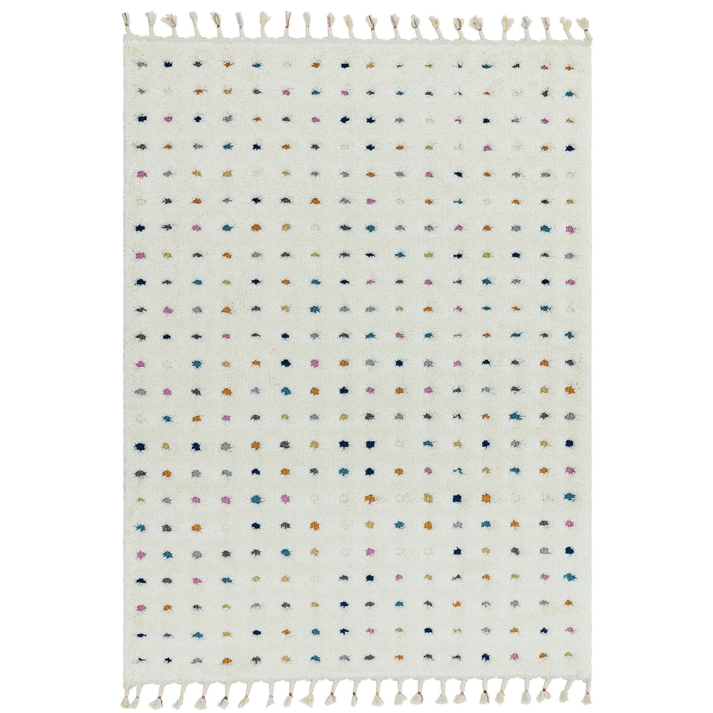 Ariana Dotty Moroccan Rugs in AR02 Multi