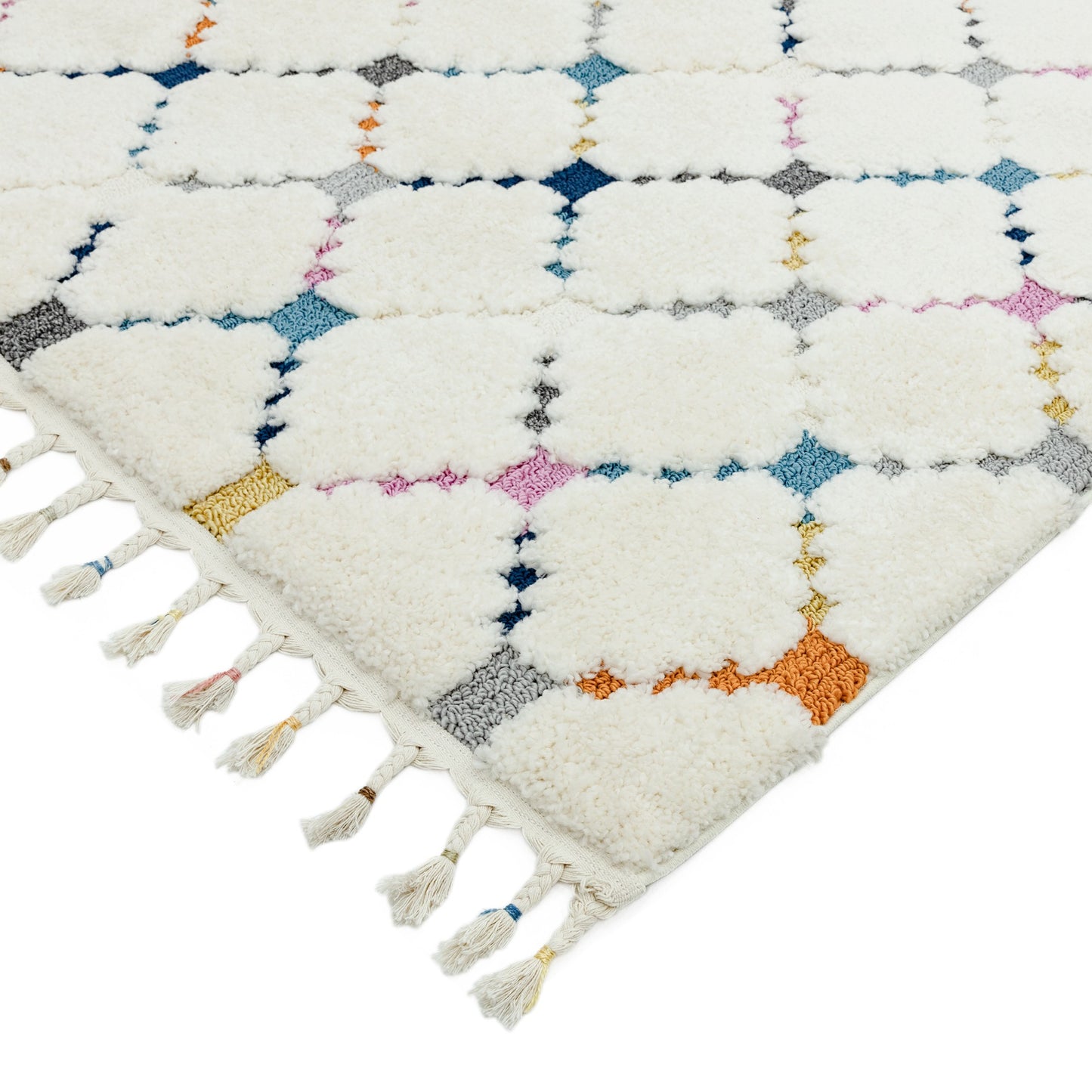 Ariana Criss Cross Moroccan Rugs in AR08 Multi