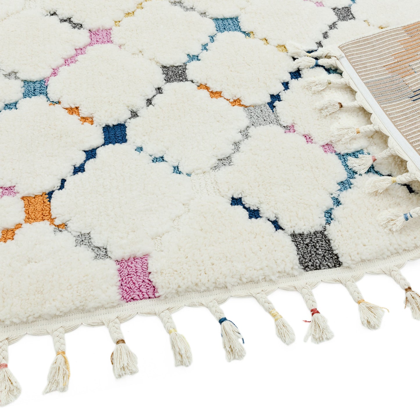 Ariana Criss Cross Moroccan Rugs in AR08 Multi