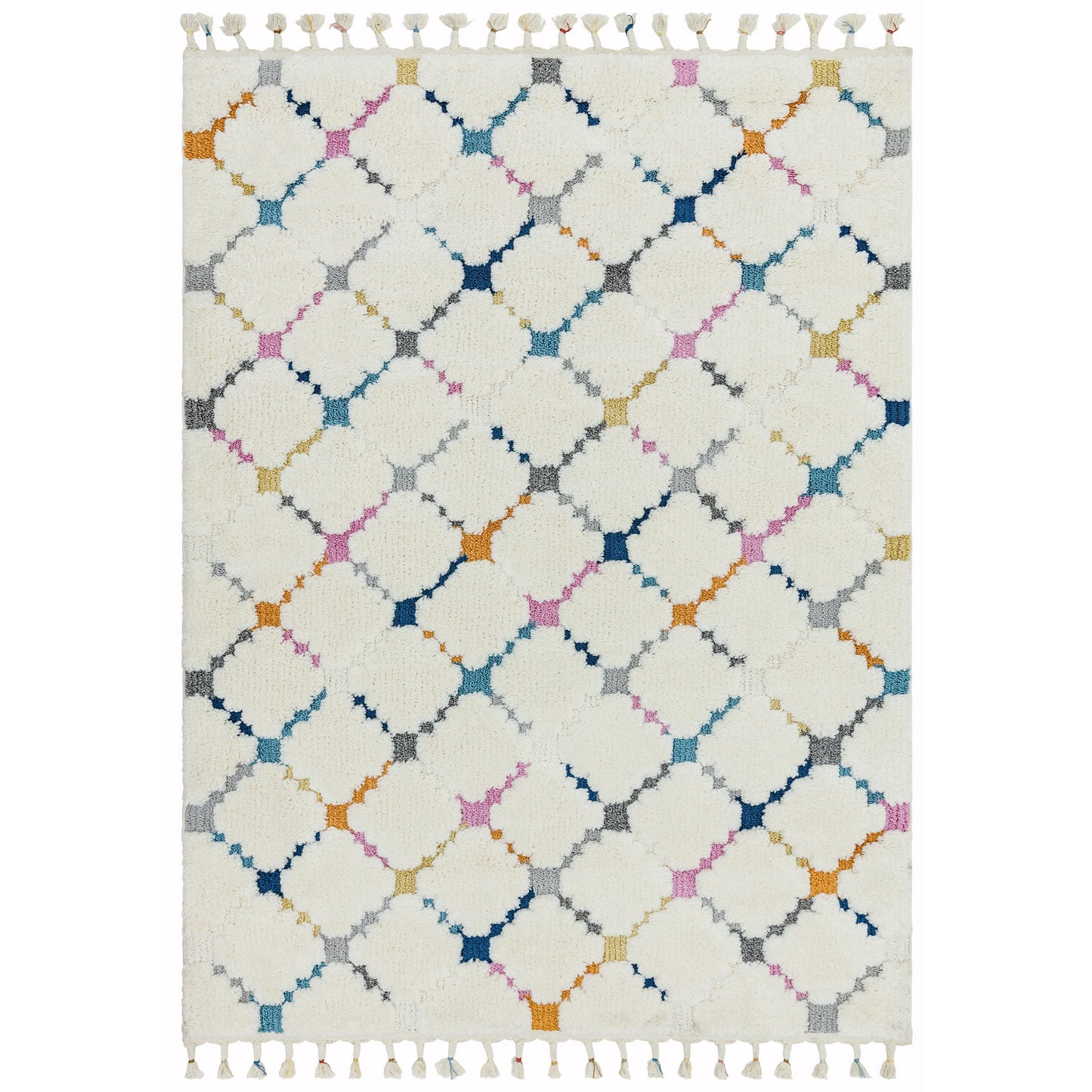 Ariana Criss Cross Moroccan Rugs in AR08 Multi