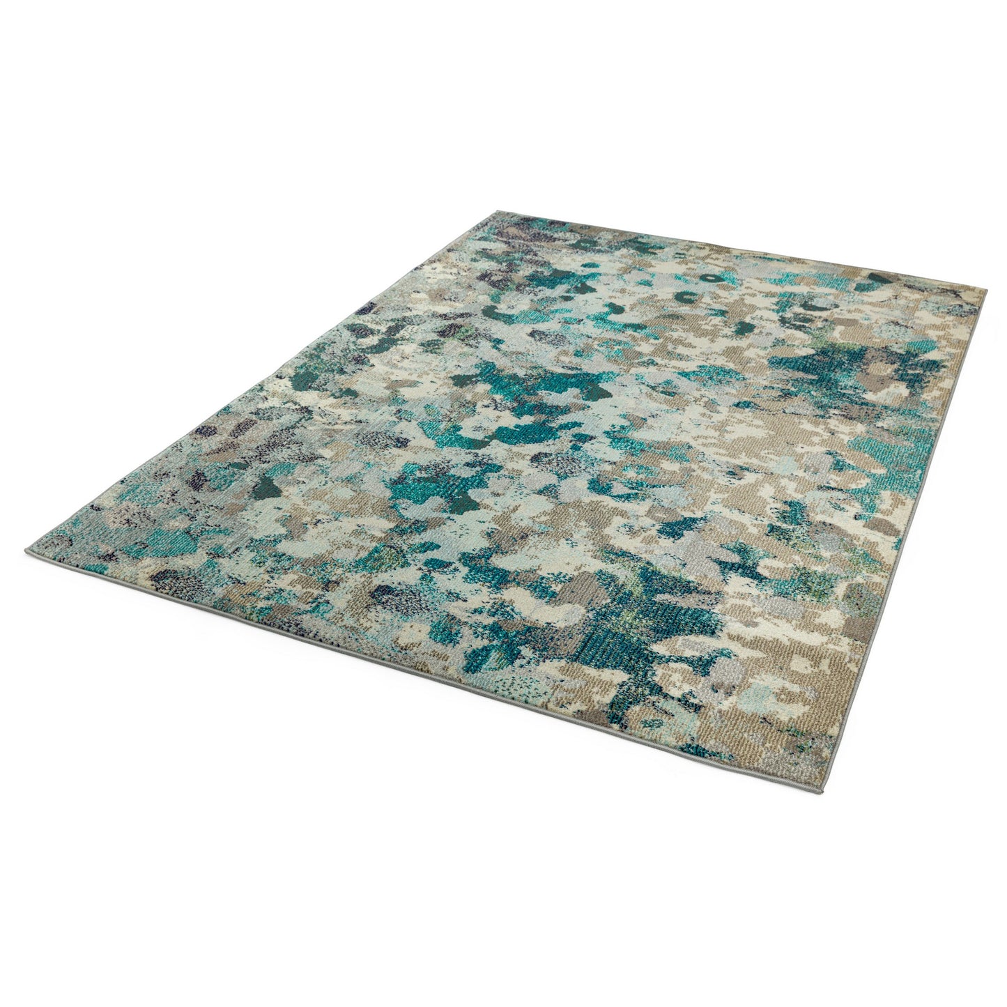 Colores Cloud Ethereal Abstract Rugs in CO03 Blue Multi