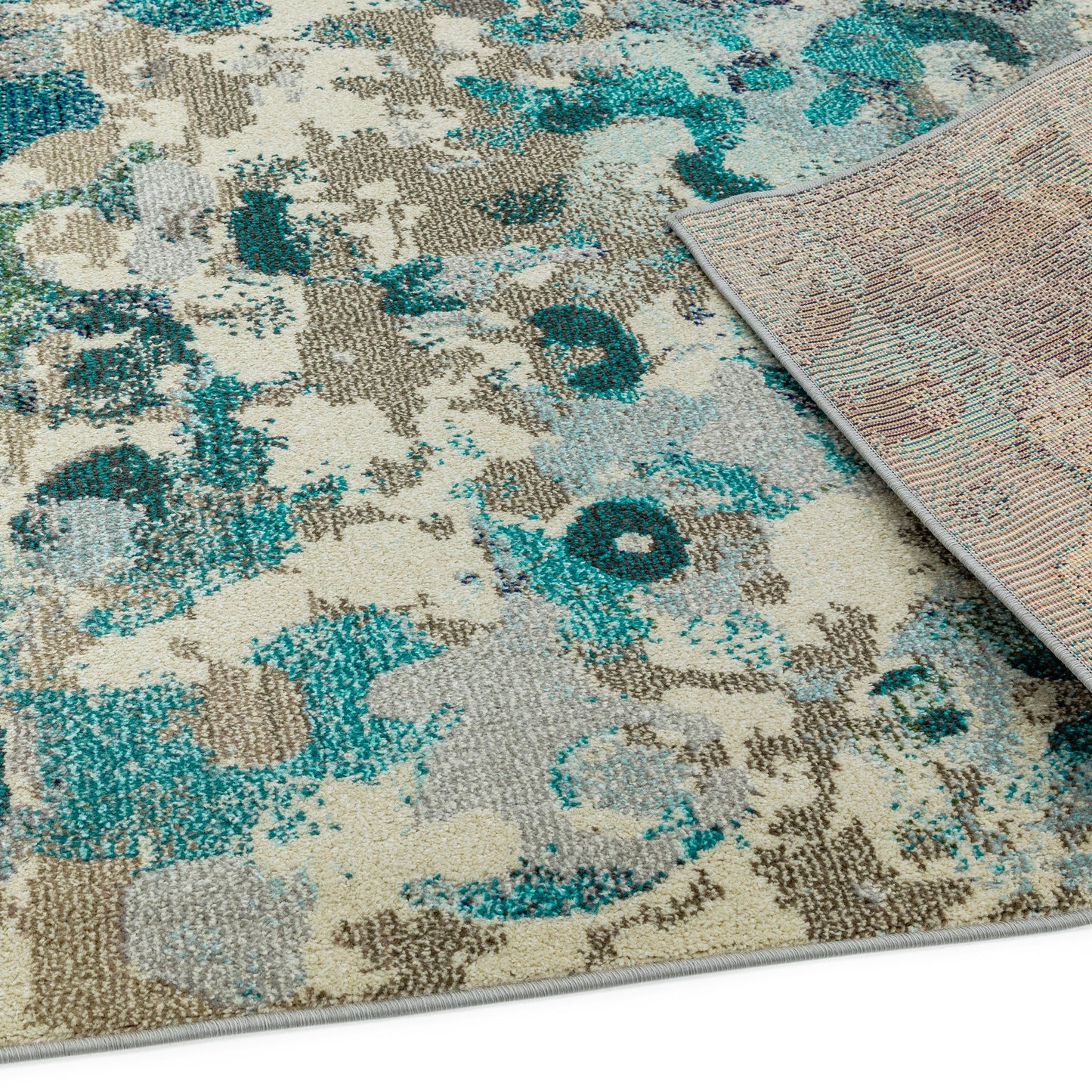 Colores Cloud Ethereal Abstract Rugs in CO03 Blue Multi
