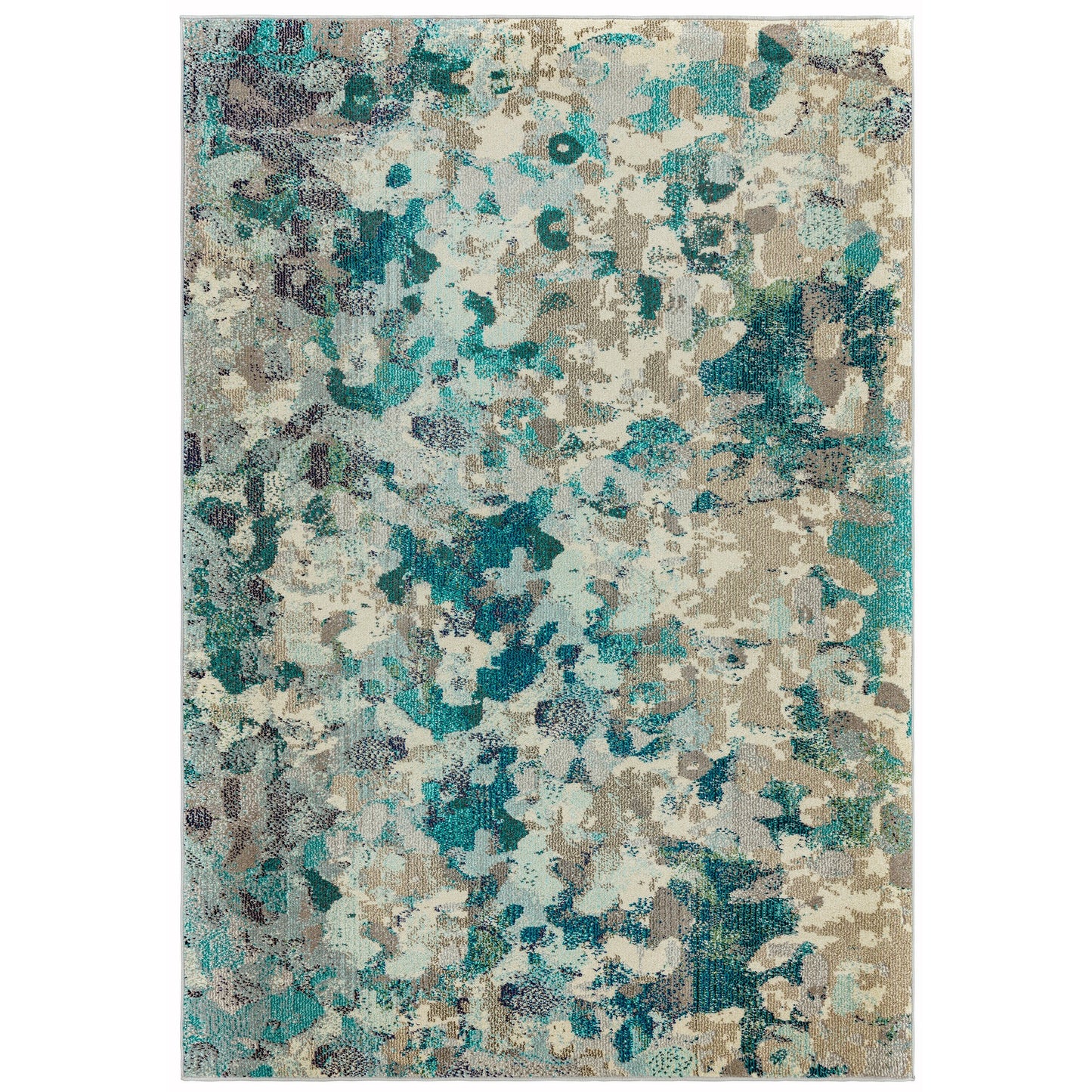 Colores Cloud Ethereal Abstract Rugs in CO03 Blue Multi