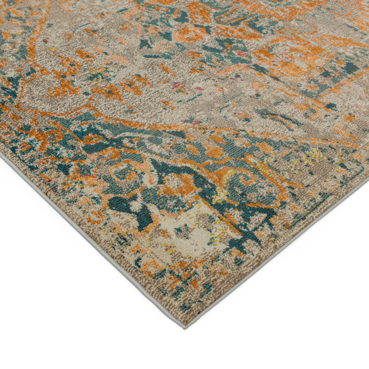 Colores Cloud Arabesque Abstract Rugs in CO02 Yellow Multi
