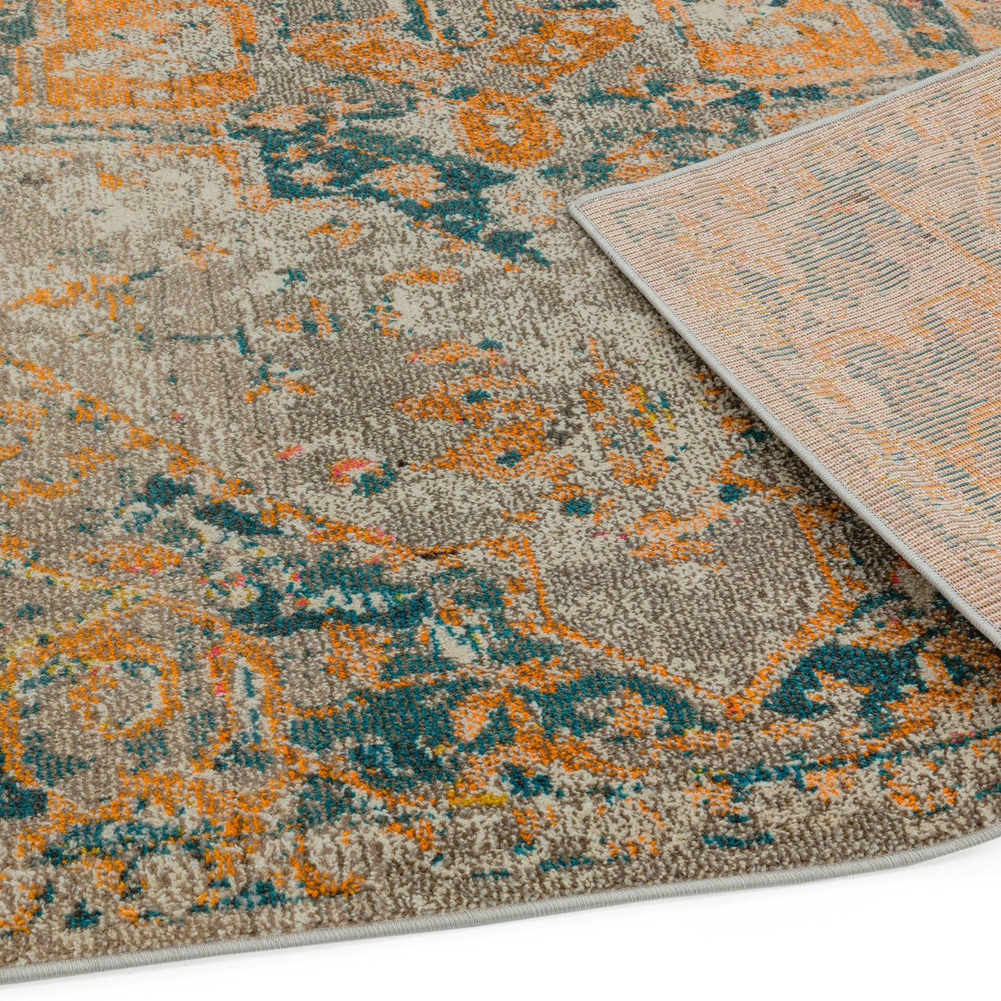 Colores Cloud Arabesque Abstract Rugs in CO02 Yellow Multi