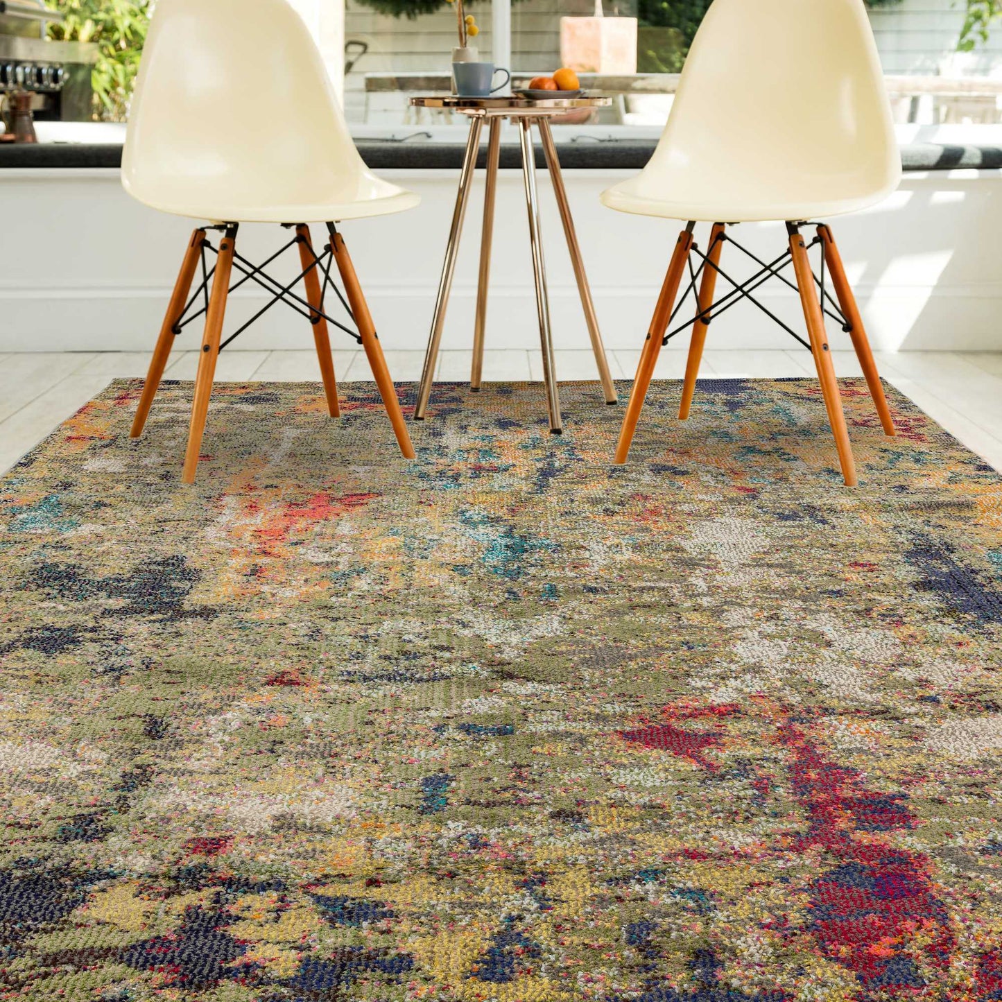 Colores Cloud Gardenia Abstract Rugs in CO01 Multi