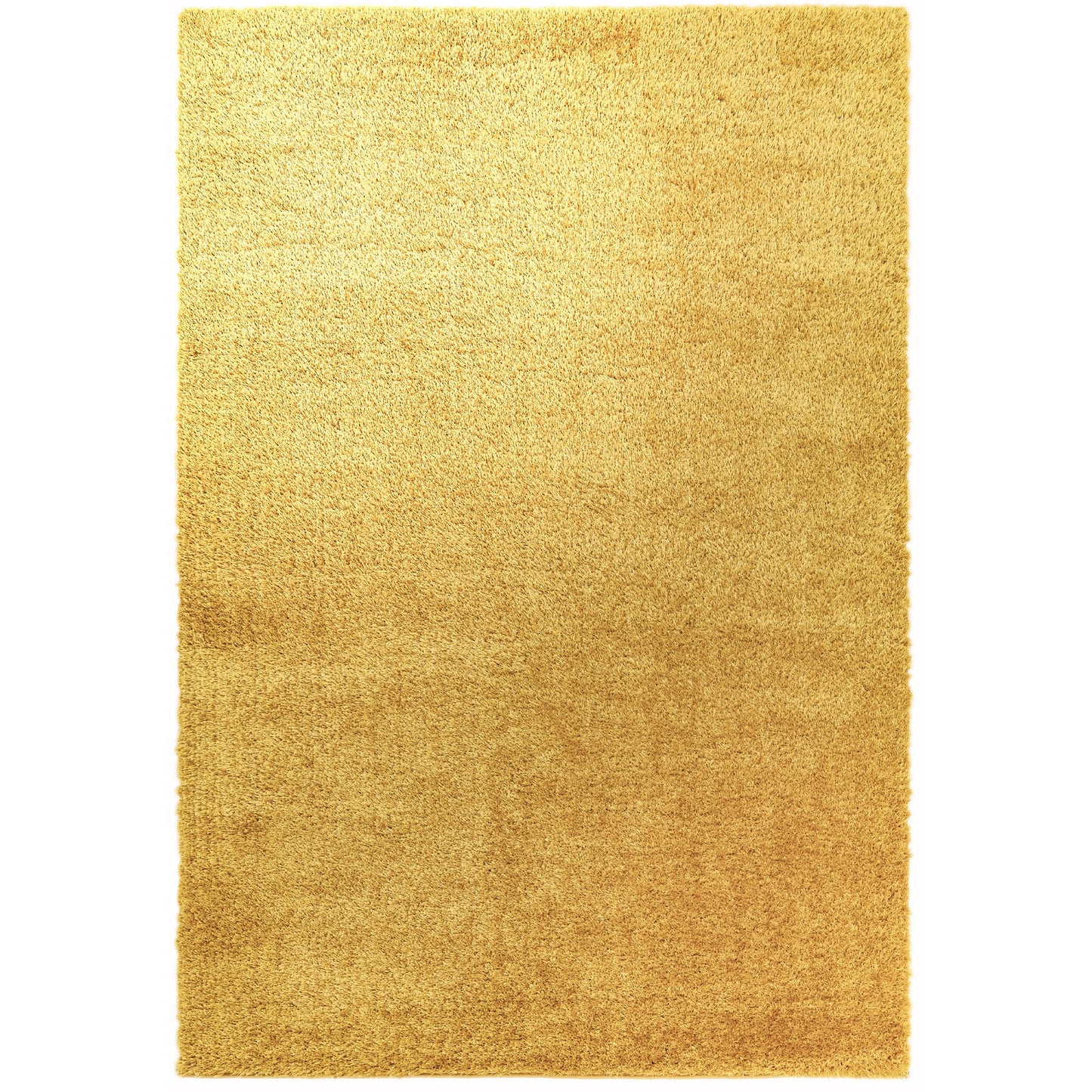 Payton Shaggy Soft Shimmer Rugs in Gold Yellow