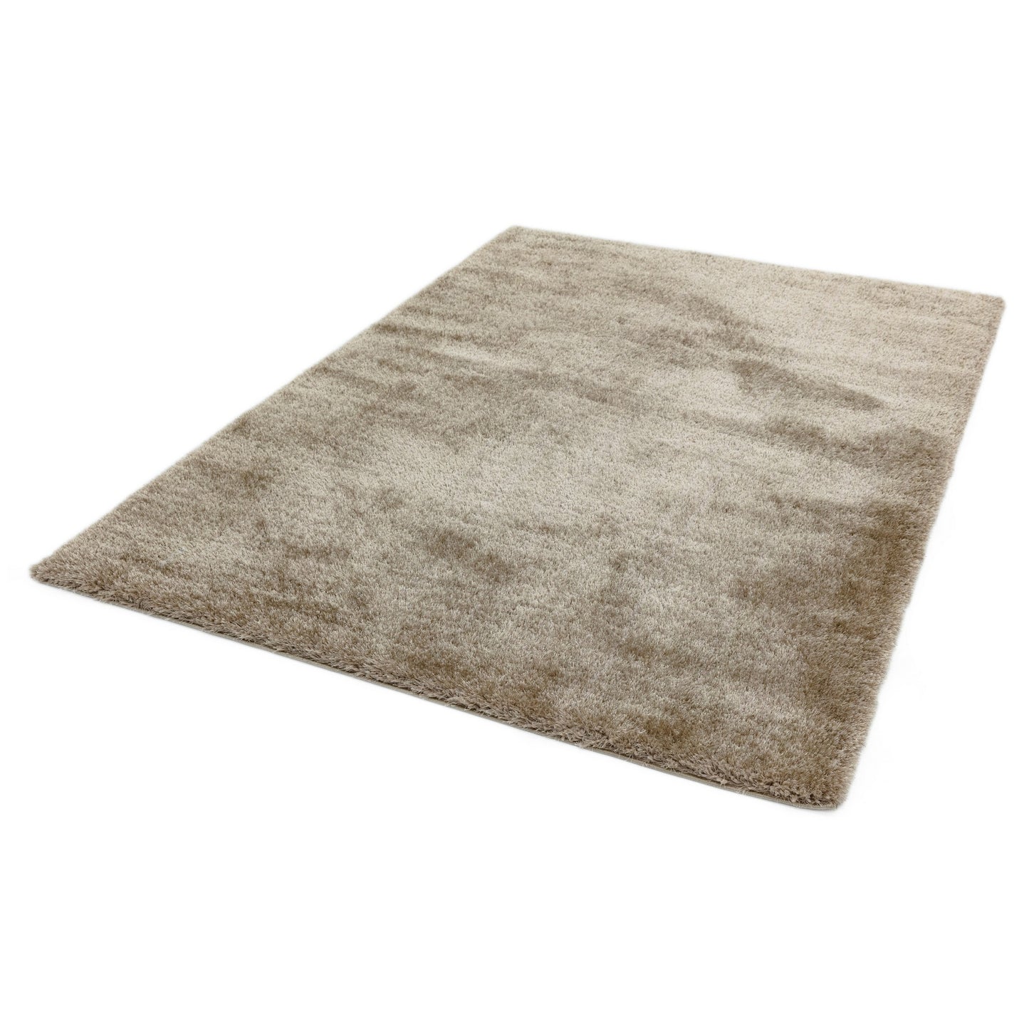 Payton Shaggy Soft Shimmer Rugs in Mink Beige